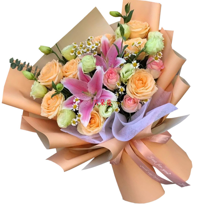 11朵玫瑰桔梗百合，陪你每个季节