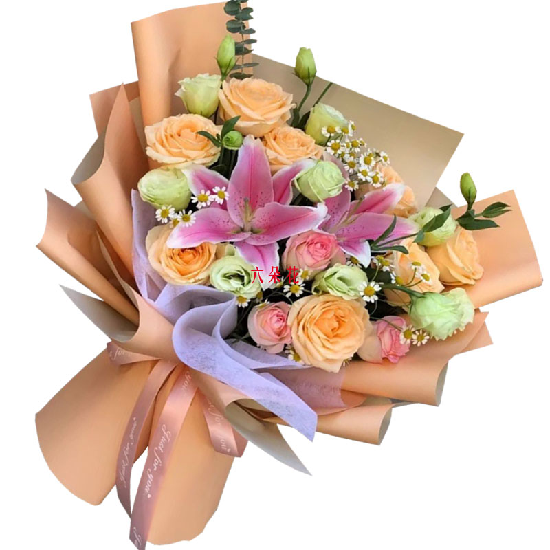 11朵玫瑰桔梗百合，陪你每个季节