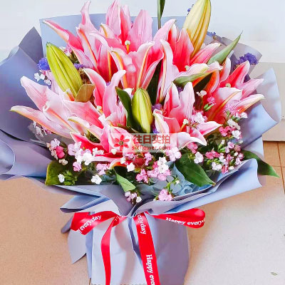 乌鲁木齐6支香水百合，全家幸福快乐